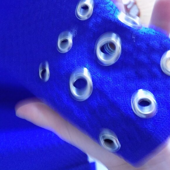 Misook Royal Blue textured knit jacket  Cardigan M - Picture 2 of 3